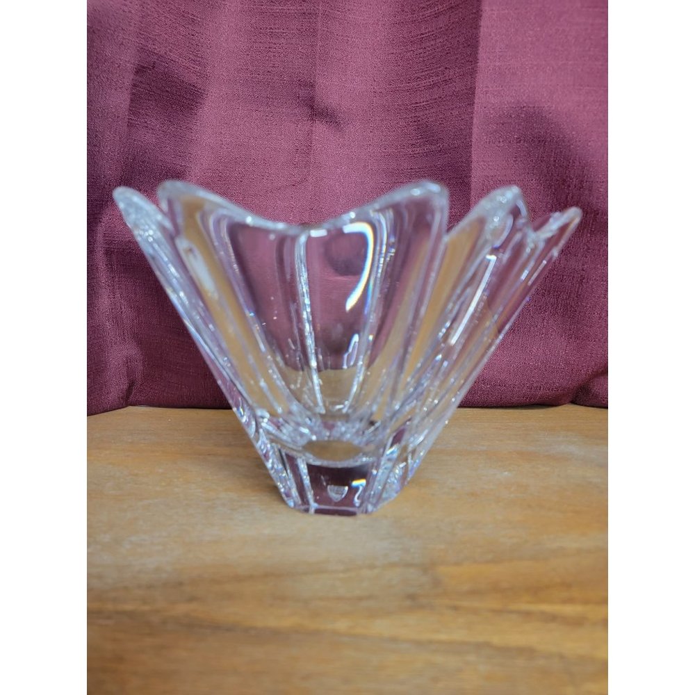 Vintage Orrefors Sweeden Orion Crystal Bowl by Lars Hellsten
